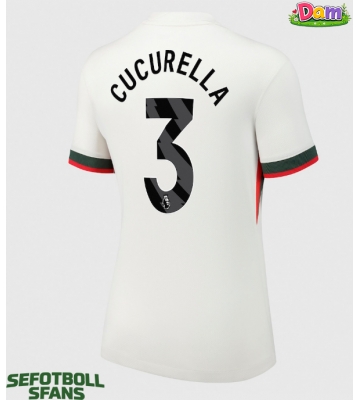 Chelsea Marc Cucurella #3 Bortatröja Kvinnor 2025-26 Kortärmad